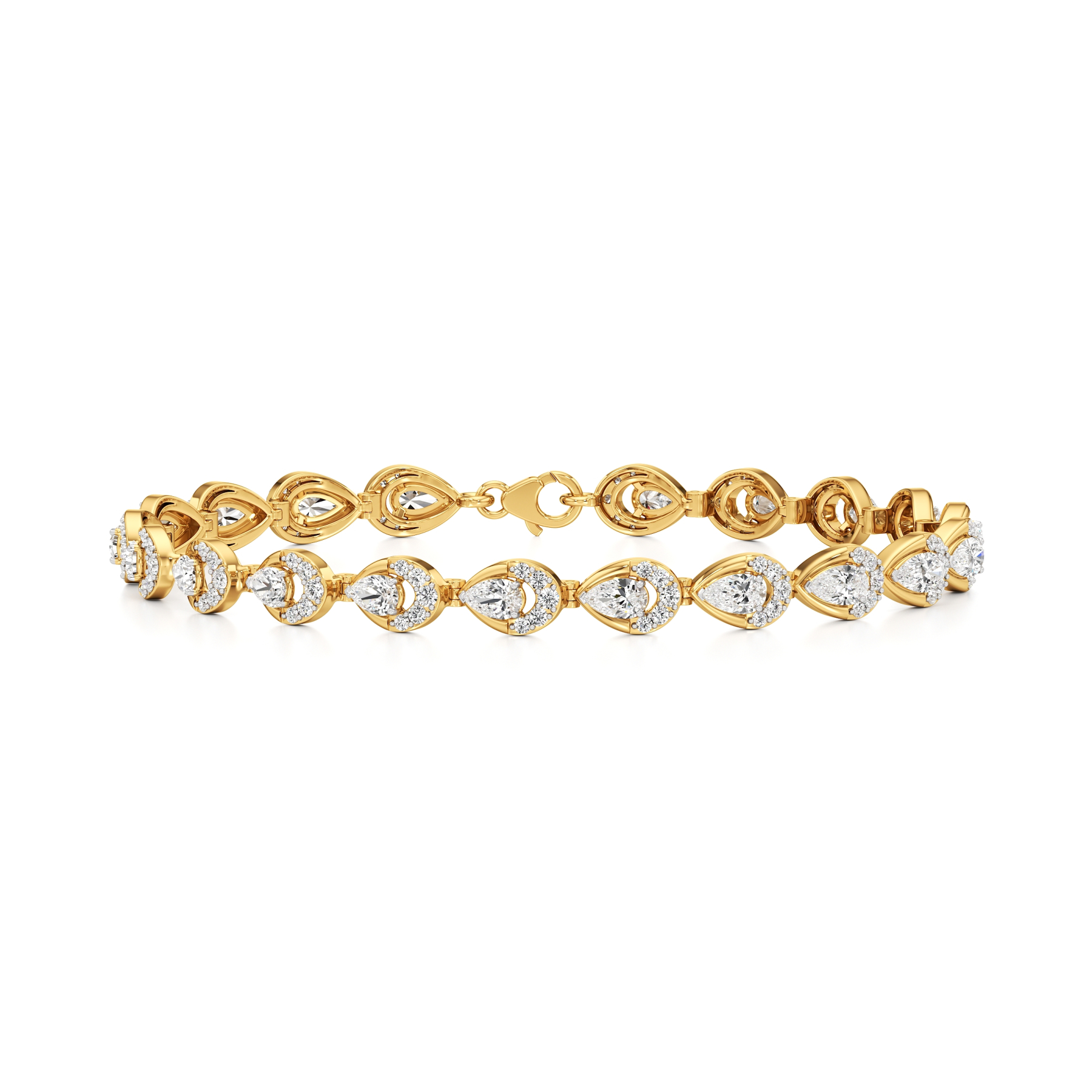 14k Yellow Gold Eternal Grace Diamond Bracelet Bracelet