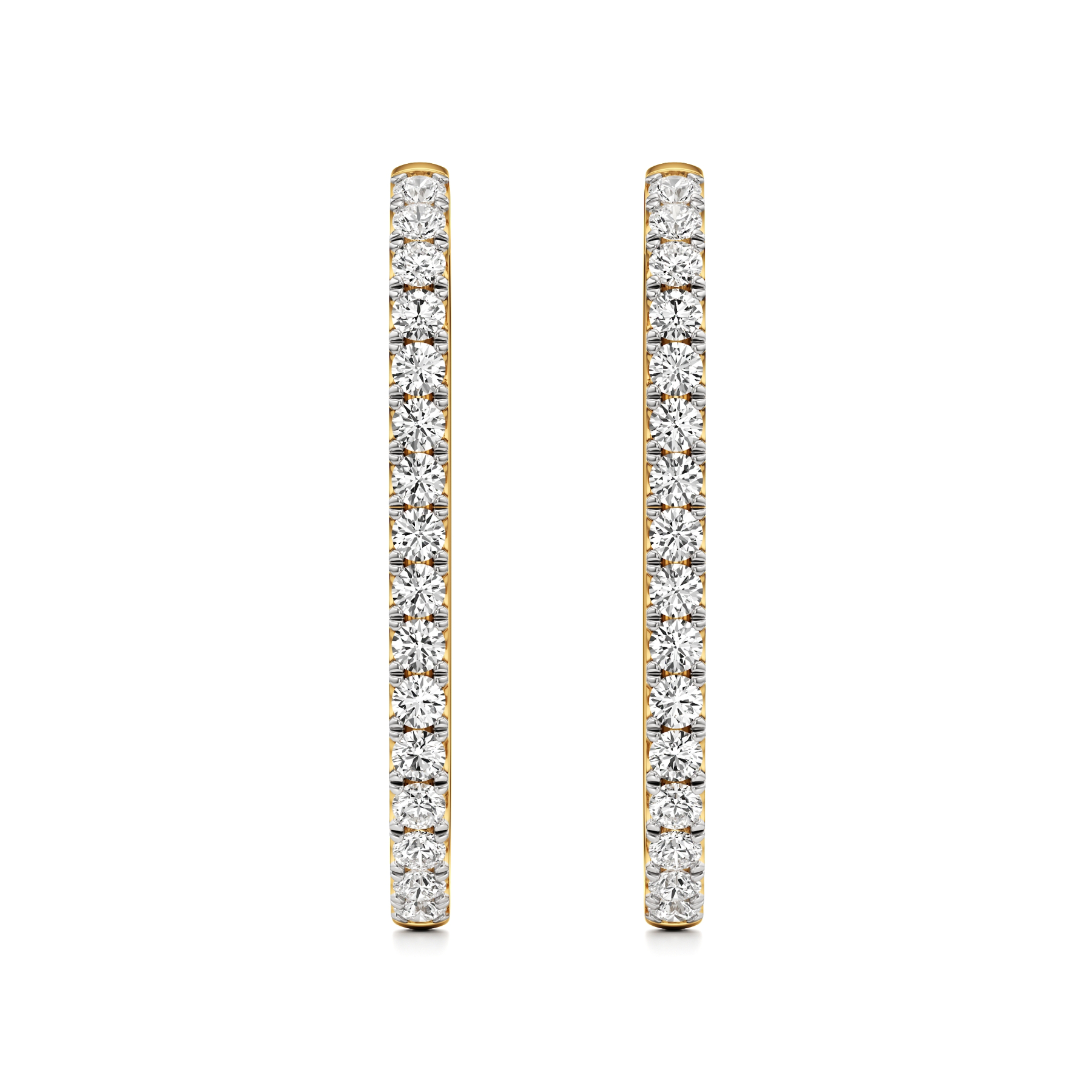 14k Yellow Gold Orion Sleek Hoop Earrings