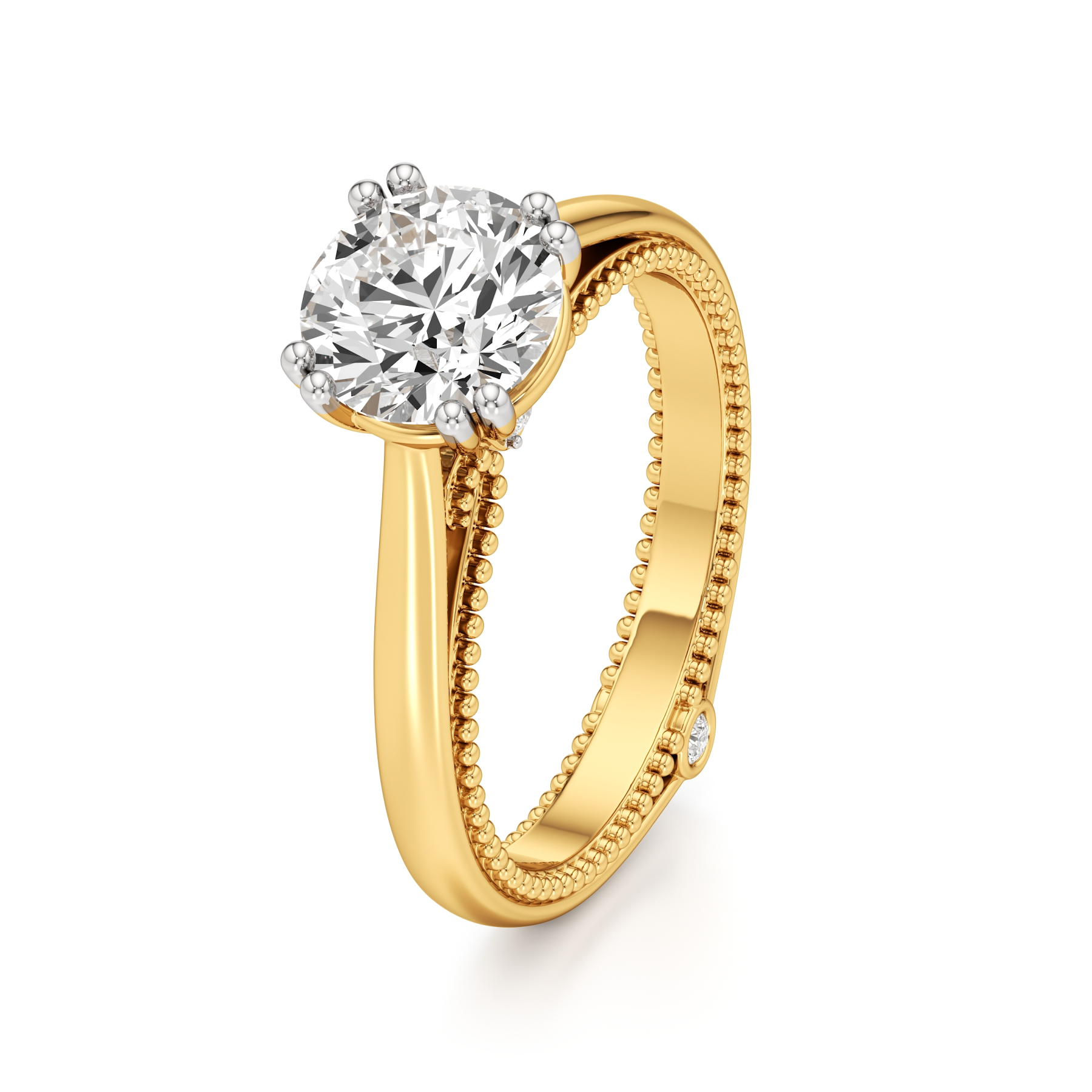 14k Yellow Gold Astria Solitaire Ring