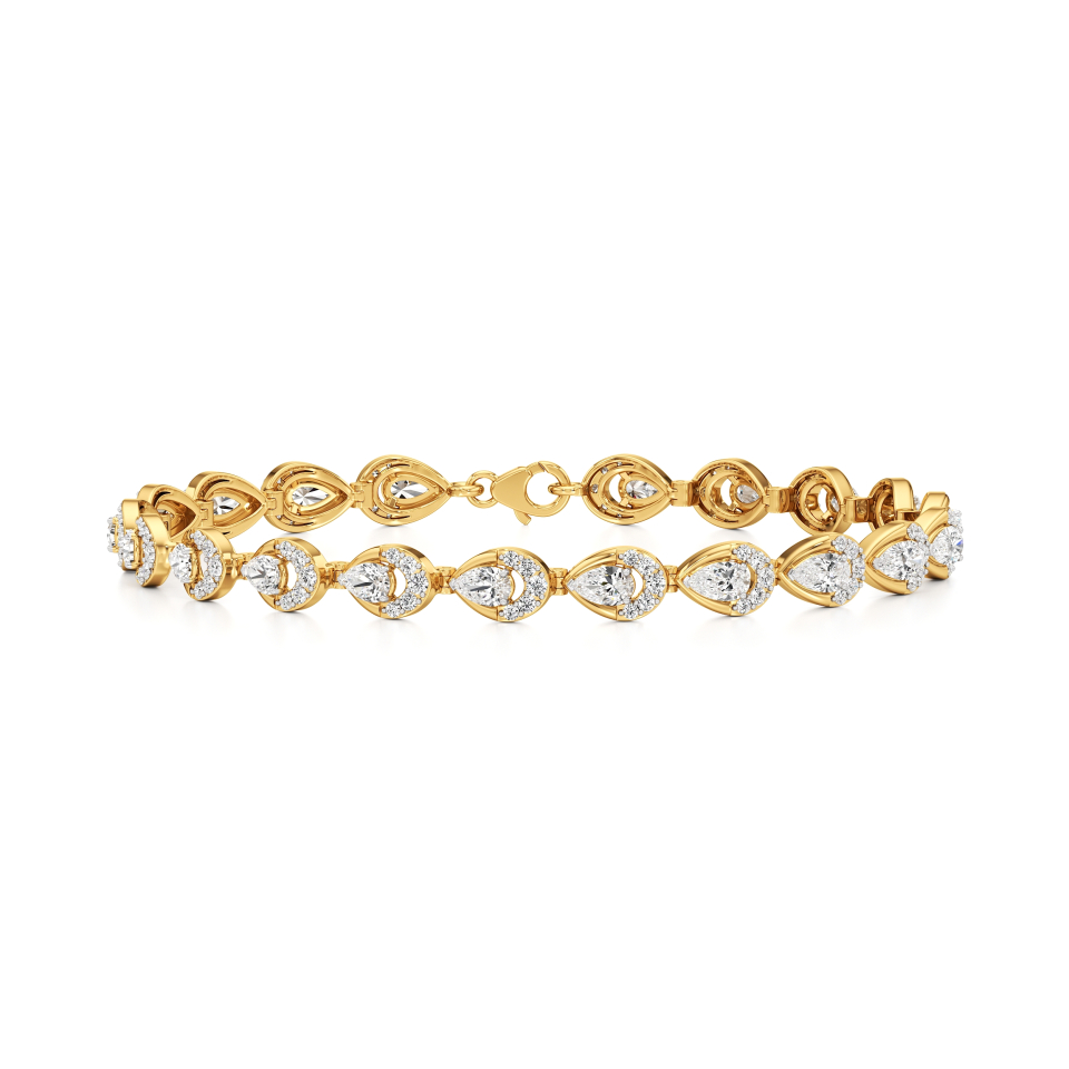 14k Yellow Gold Eternal Grace Diamond Bracelet Bracelet