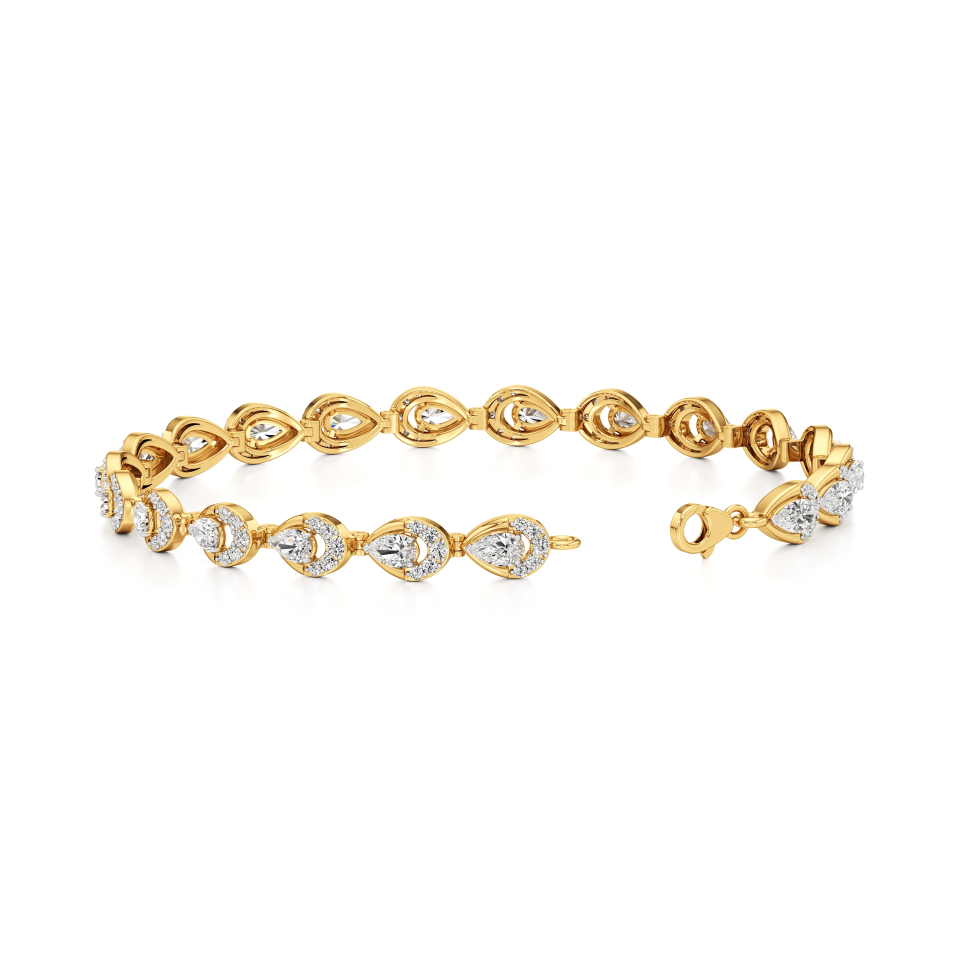 14k Yellow Gold Eternal Grace Diamond Bracelet Bracelet