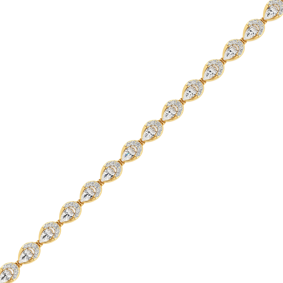 14k Yellow Gold Eternal Grace Diamond Bracelet Bracelet