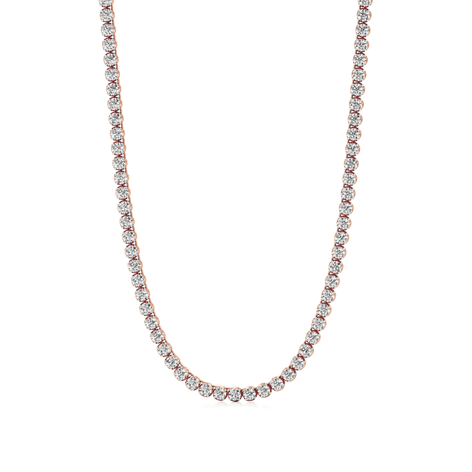 14k Rose Gold Blissfull Buttercup Tennis Necklace