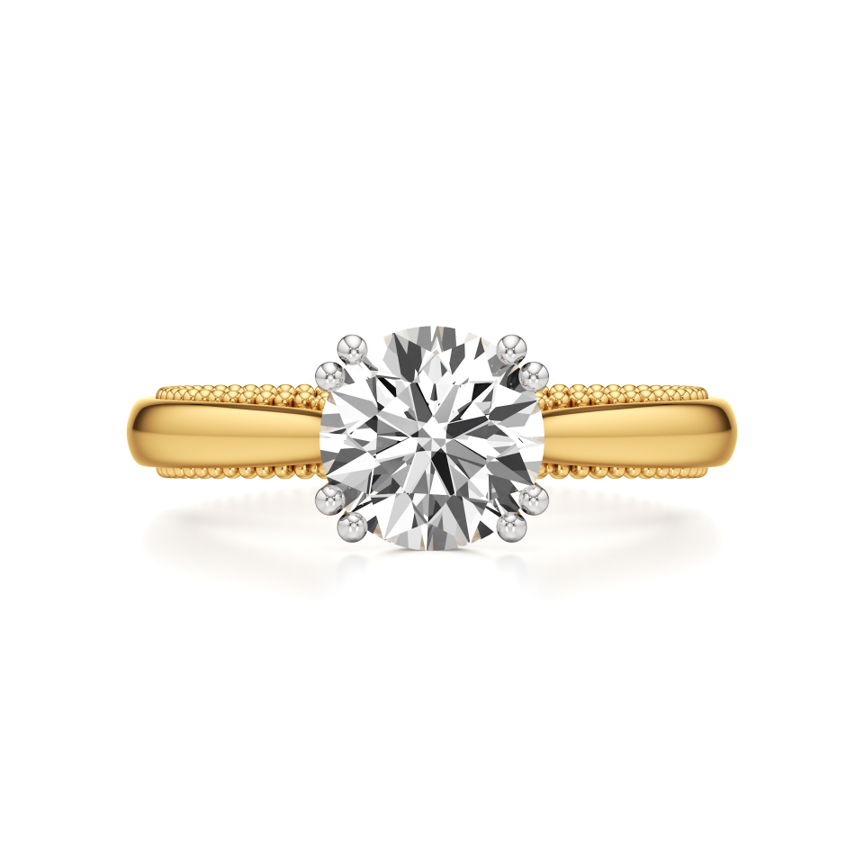 14k Yellow Gold Astria Solitaire Ring