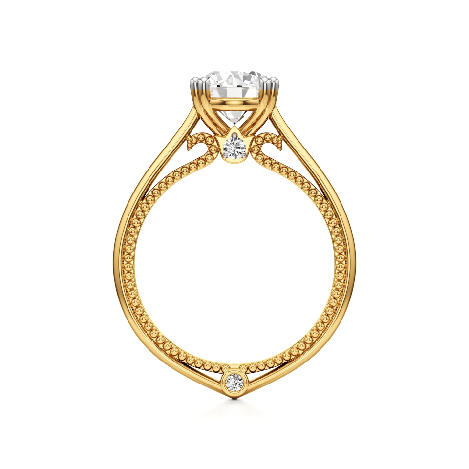 14k Yellow Gold Astria Solitaire Ring