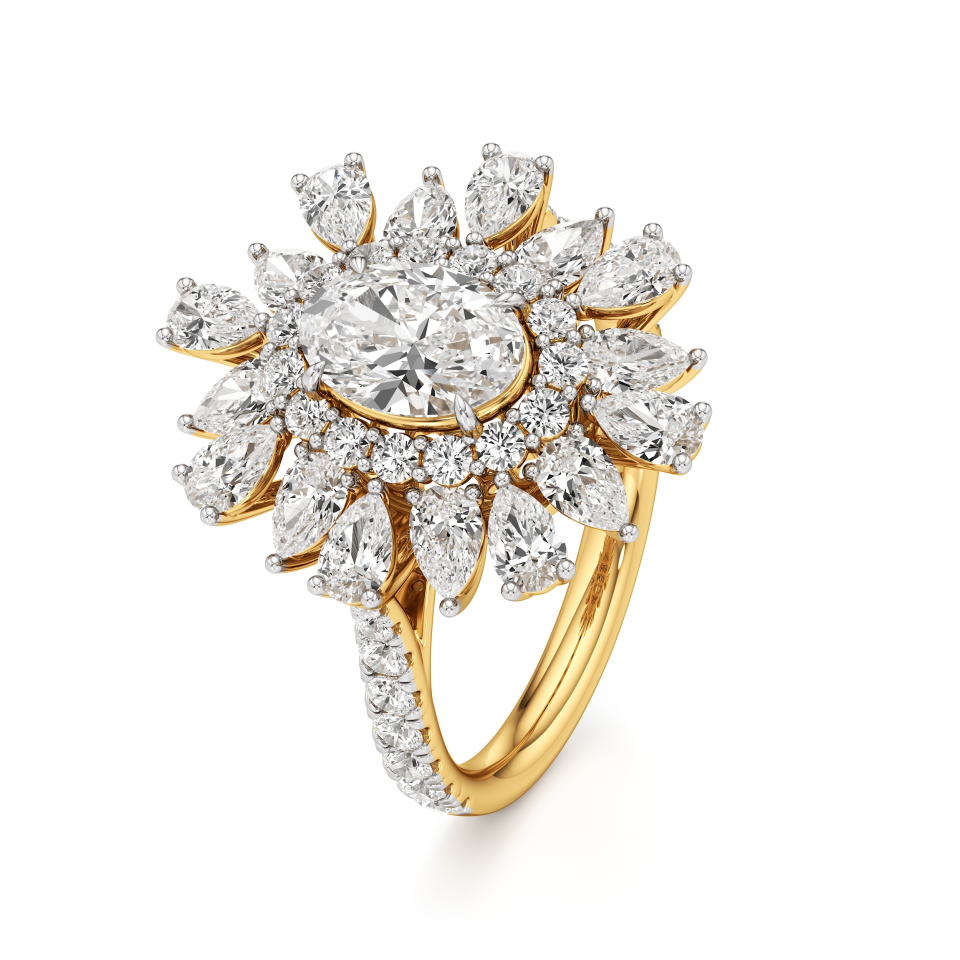 14k Yellow Gold Elysia Diamond Ring