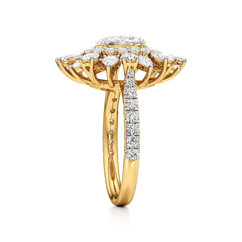 14k Yellow Gold Elysia Diamond Ring