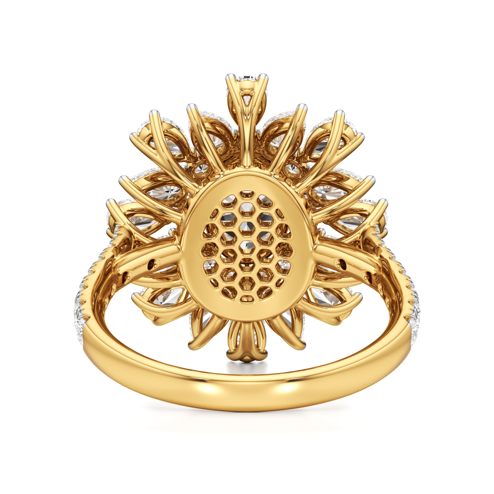 14k Yellow Gold Elysia Diamond Ring